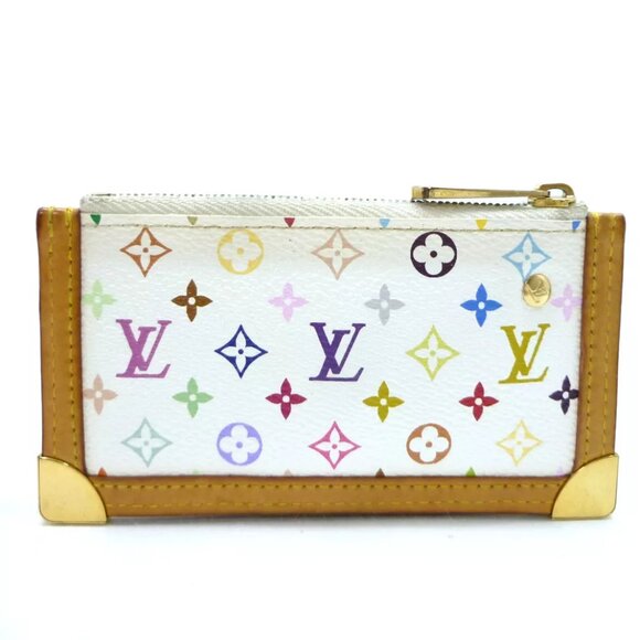 Authentic LOUIS VUITTON Pochette Cles Key Coin Purse M92655 Multi-Color - Picture 4 of 12